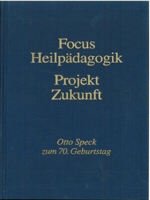 cover image of Focus Heilpädagogik--Projekt Zukunft